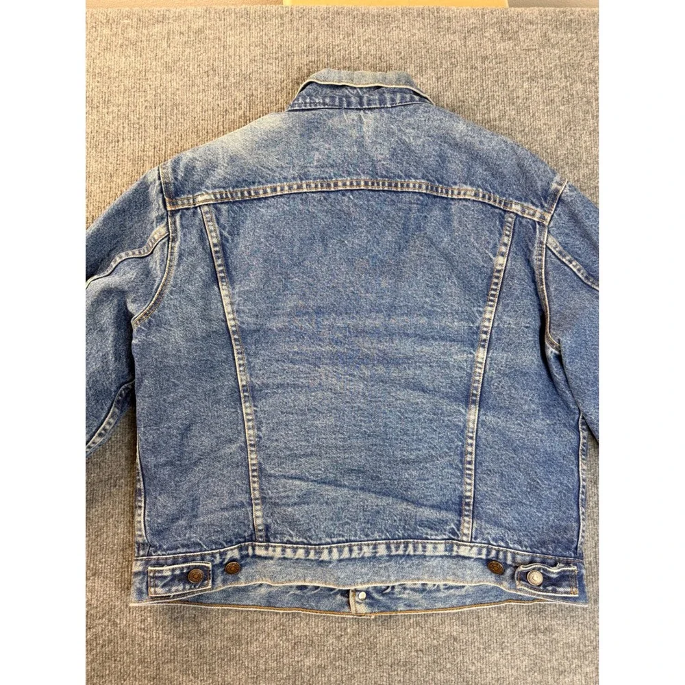 Vintage Levis 70506 0316 Denim Jacket Mens 46 Blue Blanket Lined Made in USA Y2K
